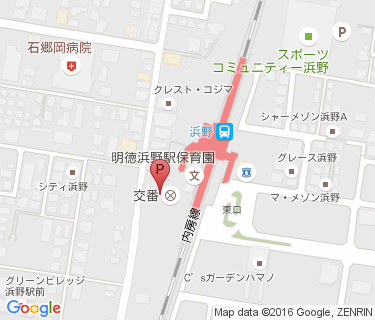 浜野駅第1自転車駐車場の地図