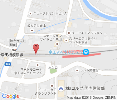 京王サイクルパークよみうりランドの地図